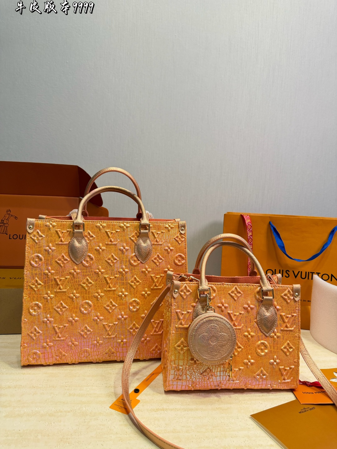 Louis Vuitton LV Onthego Tote Bag Cowhide Leather
